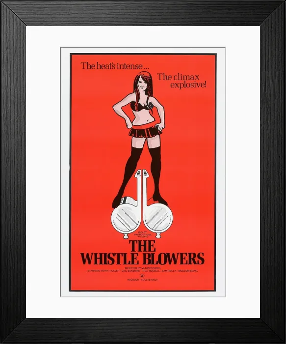 Framed Print : THE WHISTLE BLOWERS, US poster, 1973