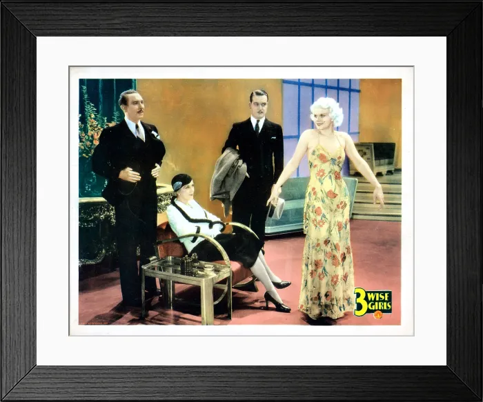 Framed Print : THREE WISE GIRLS, (aka 3 WISE GIRLS), from left, Armand Kaliz, Natalie Moorhead, Walter Byron, Jean Harlow, 1932 Framed Print : THREE WISE GIRLS, (aka 3 WISE GIRLS), from left, Armand Kaliz, Natalie Moorhead, Walter Byron, Jean Harlow, 1932