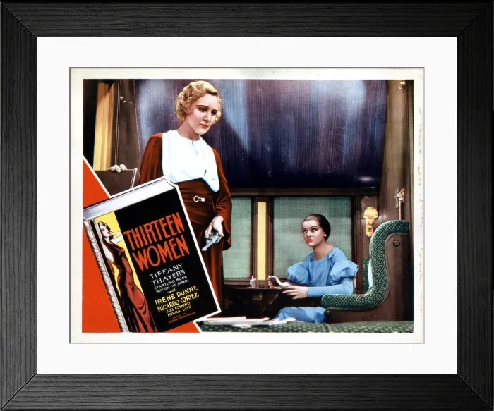Framed Print : THIRTEEN WOMEN, from left, Kay Johnson, Myrna Loy, 1932