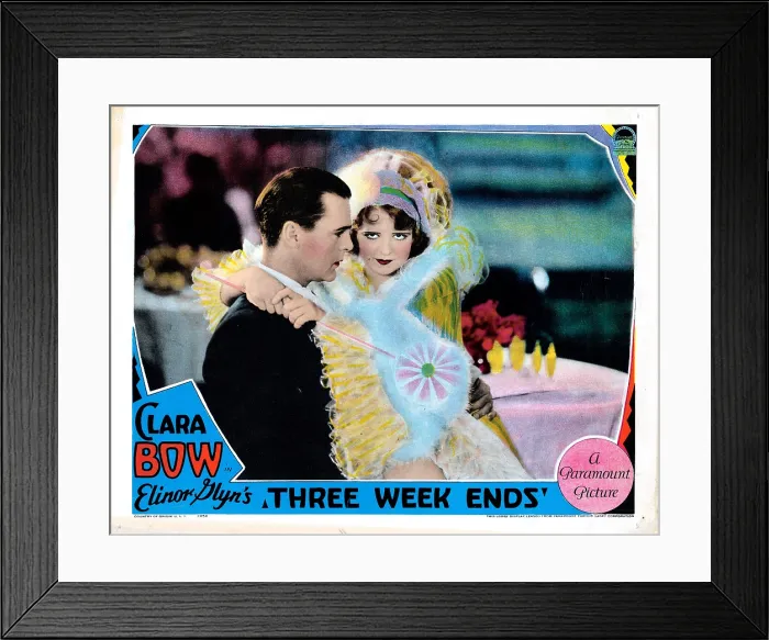 Framed Print : THREE WEEKENDS, from left: Neil Hamilton, Clara Bow, 1928 Framed Print : THREE WEEKENDS, from left: Neil Hamilton, Clara Bow, 1928