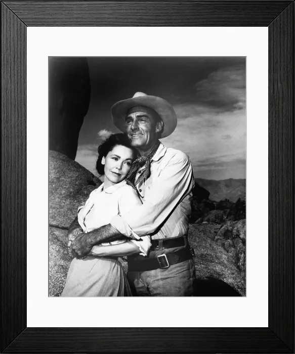 Framed Print : THE TALL T, Maureen O'Sullivan, Randolph Scott, 1957 Framed Print : THE TALL T, Maureen O'Sullivan, Randolph Scott, 1957