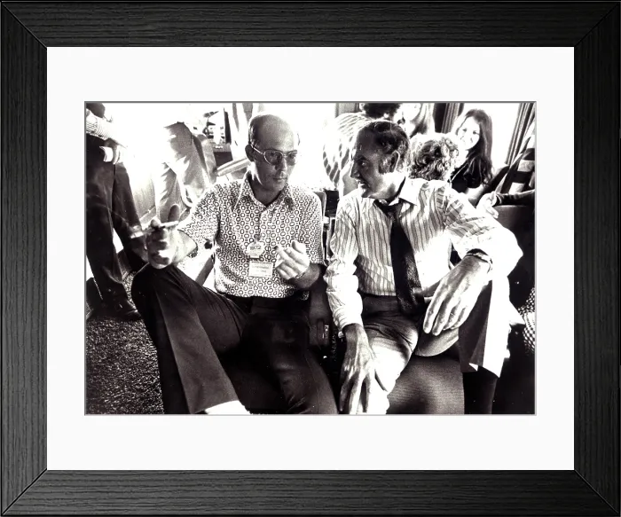 Framed Print : Hunter S. Thompson and George McGovern during the 1972 Presidential Campaign. Courtesy: CSU Archives  /  Everett Collection