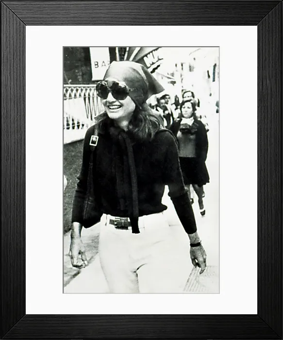 Framed Print : JACQUELINE KENNEDY ONASSIS, sightseeing during a Mediterranean cruise on the Isle of Capri, Italy, April 11, 1972. Courtesy: CSU Archives / Everett Collection Framed Print : JACQUELINE KENNEDY ONASSIS, sightseeing during a Mediterranean cruise on the Isle of Capri, Italy, April 11, 1972. Courtesy: CSU Archives / Everett Collection