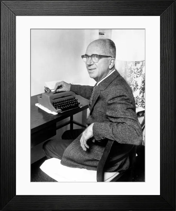 Framed Print : James Michener, 09-28-70.. Courtesy: CSU Archives  /  Everett Collection