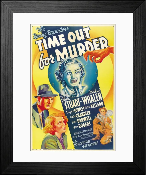 Framed Print : TIME OUT FOR MURDER, top center: Gloria Stuart, 1938