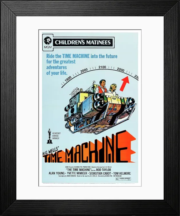 Framed Print : THE TIME MACHINE, US poster art, 1960 Framed Print : THE TIME MACHINE, US poster art, 1960