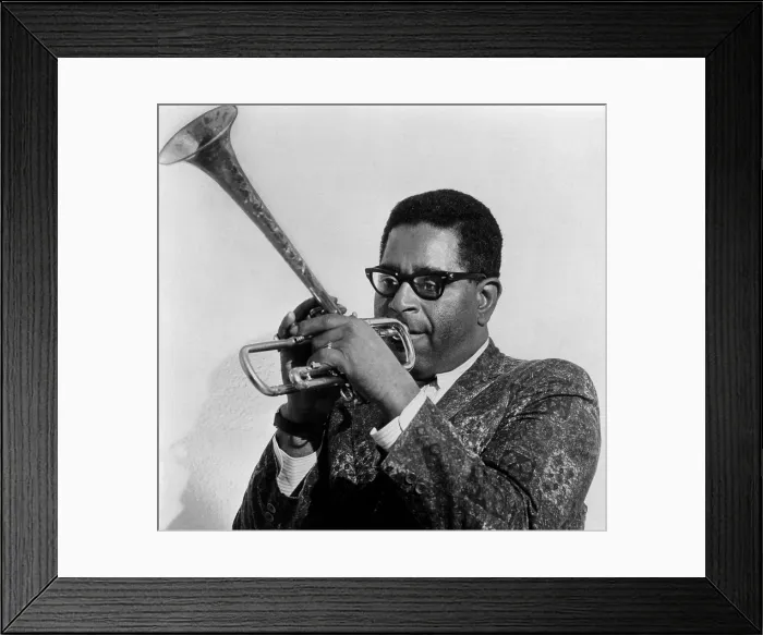 Framed Print : Dizzy Gilespie, ca. 1960s. Courtesy: CSU Archives / Everett Collection Framed Print : Dizzy Gilespie, ca. 1960s. Courtesy: CSU Archives / Everett Collection