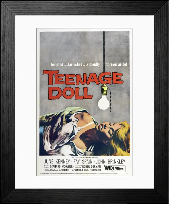 Framed Print : TEENAGE DOLL, US poster art, 1957