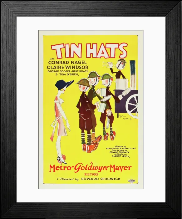 Framed Print : TIN HATS, US poster art, 1926 Framed Print : TIN HATS, US poster art, 1926
