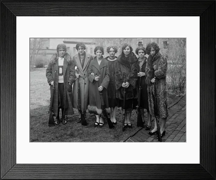 Framed Print : TEENAGE, Girls Rifle Team of Drexel Institute, 2013. Oscilloscope Laboratories / Courtesy Everett Collection