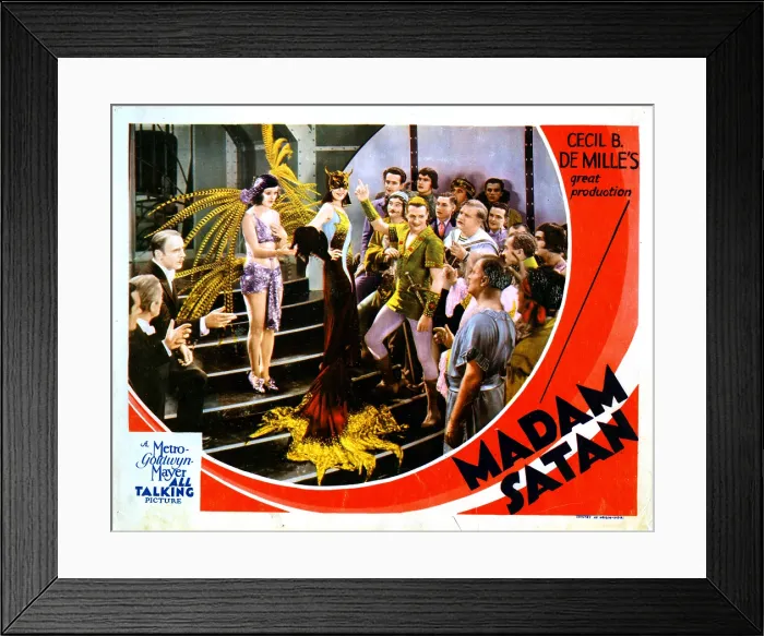 Framed Print : MADAM SATAN, from left, Roland Young, Lillian Roth, Kay Johnson, Tyler Brooke, Reginald Denny, Wilfred Lucas, 1930 Framed Print : MADAM SATAN, from left, Roland Young, Lillian Roth, Kay Johnson, Tyler Brooke, Reginald Denny, Wilfred Lucas, 1930