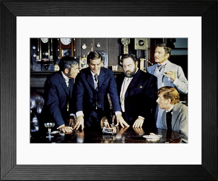 Framed Print : THE TIME MACHINE, Whit Bissell, Rod Taylor, Sebastian Cabot, Tom Helmore, 1960