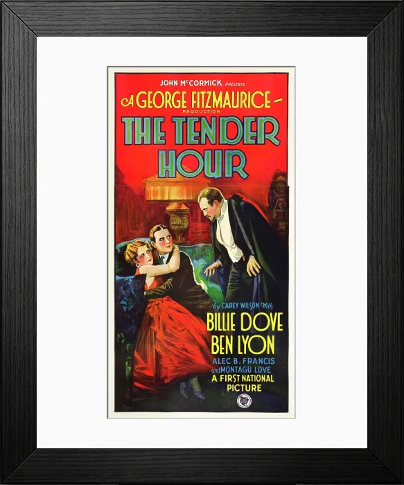 Framed Print : THE TENDER HOUR, l-r: Billie Dove, Ben Lyon, Montagu Love on poster art, 1927 Framed Print : THE TENDER HOUR, l-r: Billie Dove, Ben Lyon, Montagu Love on poster art, 1927