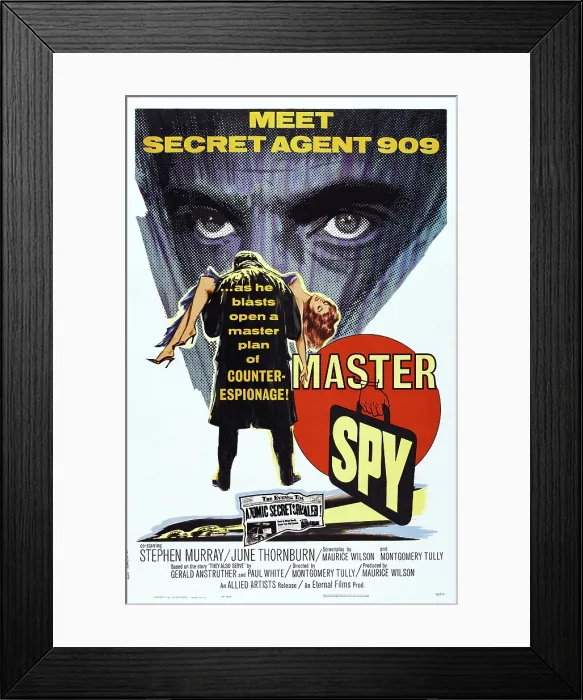 Framed Print : MASTER SPY, US poster, 1964 Framed Print : MASTER SPY, US poster, 1964