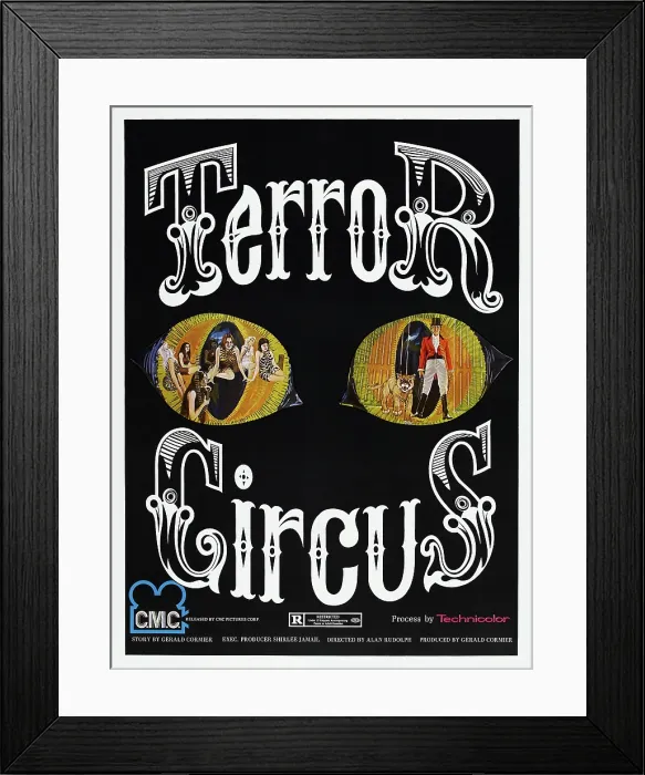 Framed Print : TERROR CIRCUS, (aka NIGHTMARE CIRCUS), US poster, 1974 Framed Print : TERROR CIRCUS, (aka NIGHTMARE CIRCUS), US poster, 1974