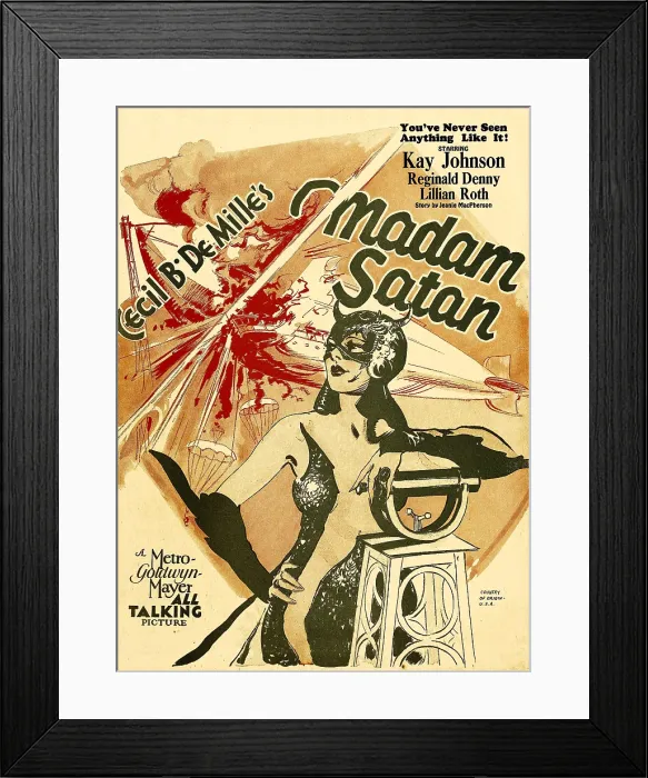 Framed Print : MADAM SATAN, Kay Johnson, window card, 1930