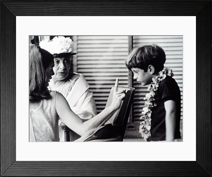 Framed Print : JOHN F. KENNEDY Jr. is reprimanded by his mother JACQUELINE KENNEDY, July 1, 1966. Courtesy: CSU Archives / Everett Collection Framed Print : JOHN F. KENNEDY Jr. is reprimanded by his mother JACQUELINE KENNEDY, July 1, 1966. Courtesy: CSU Archives / Everett Collection