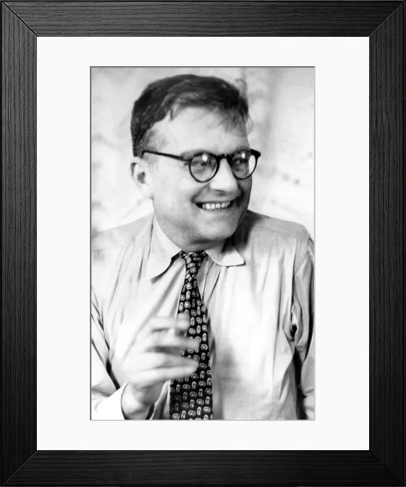 Framed Print : Dimitri Shostakovich, Russian composer (1906-75) photo from 1965. Courtesy: CSU Archives  /  Everett Collection