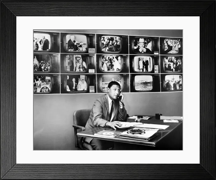 Framed Print : Television news producer / director Don Hewitt ca. 1963. Courtesy: CSU Archives / Everett Collection