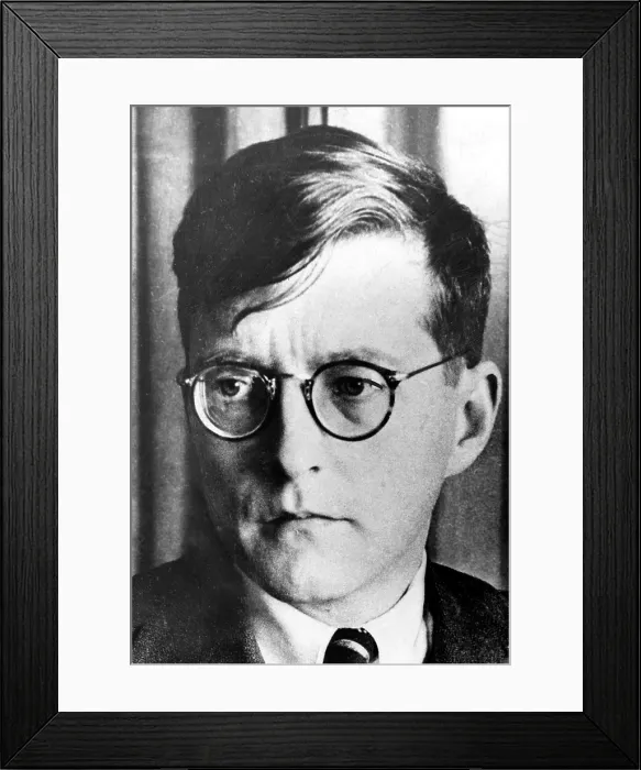 Framed Print : Dimitri Shostakovich, Russian composer (1906-75) photo from late 1930s. Courtesy: CSU Archives  /  Everett Collection