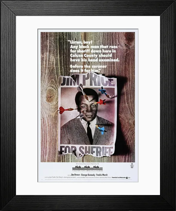 Framed Print : TICK... TICK... TICK... US poster, Jim Brown, 1970