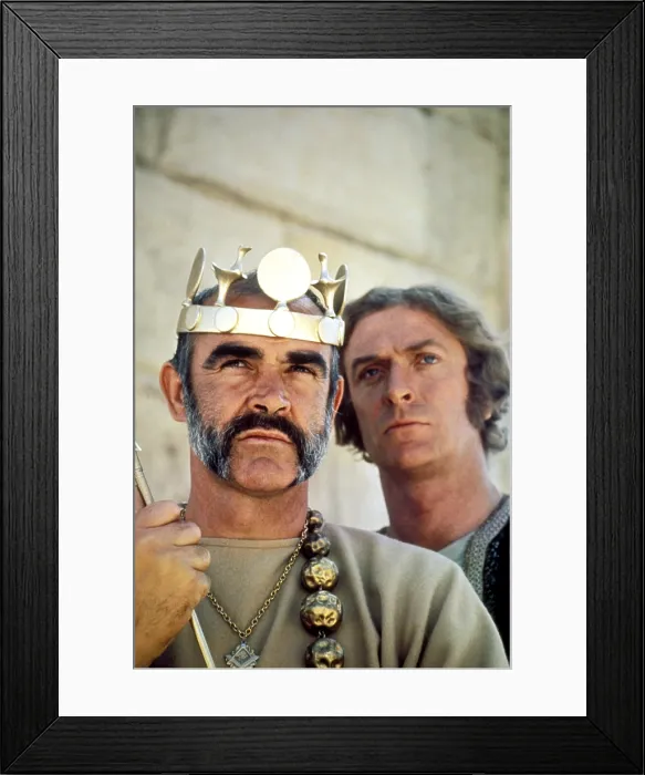 Framed Print : THE MAN WHO WOULD BE KING, Sean Connery, Michael Caine, 1975