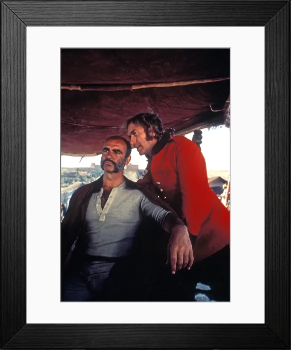 Framed Print : THE MAN WHO WOULD BE KING, Sean Connery, Michael Caine, 1975