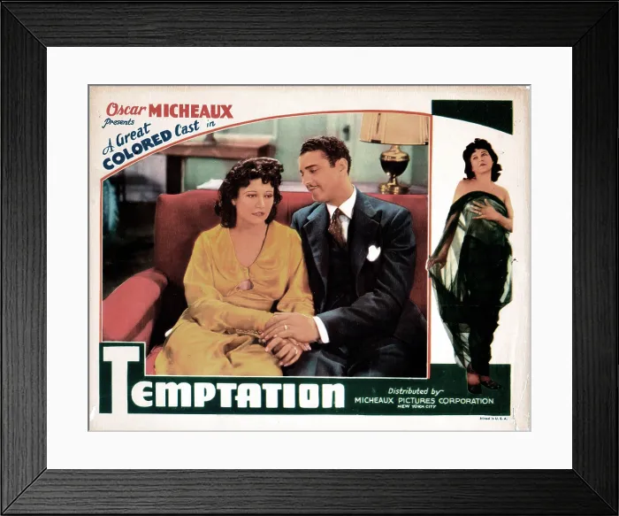 Framed Print : TEMPTATION, lobbycard, Ethel Moses (left and right), 1935 Framed Print : TEMPTATION, lobbycard, Ethel Moses (left and right), 1935