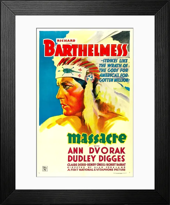 Framed Print : MASSACRE, Richard Barthelmess, 1934 Framed Print : MASSACRE, Richard Barthelmess, 1934