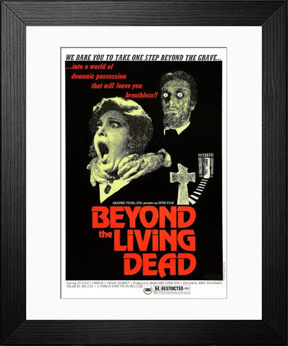 Framed Print : TERROR OF THE LIVING DEAD, (aka LA ORGIA DE LOS MUERTOS, aka HANGING WOMAN, aka THE ORGY OF THE DEAD), US poster art, 1973