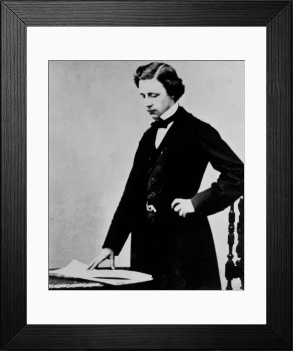 Framed Print : LEWIS CARROLL, (Charles Lutwidge Dogson) at 25. Author of Alice Wonderland, 1857. Courtesy: CSU Archives / Everett Collection Framed Print : LEWIS CARROLL, (Charles Lutwidge Dogson) at 25. Author of Alice Wonderland, 1857. Courtesy: CSU Archives / Everett Collection