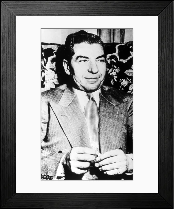 Framed Print : Charles Lucky Luciano, circa 1940s. Courtesy: CSU Archives / Everett Collection Framed Print : Charles Lucky Luciano, circa 1940s. Courtesy: CSU Archives / Everett Collection