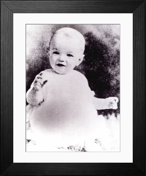 Framed Print : Marilyn Monroe as an infant, ca. 1926