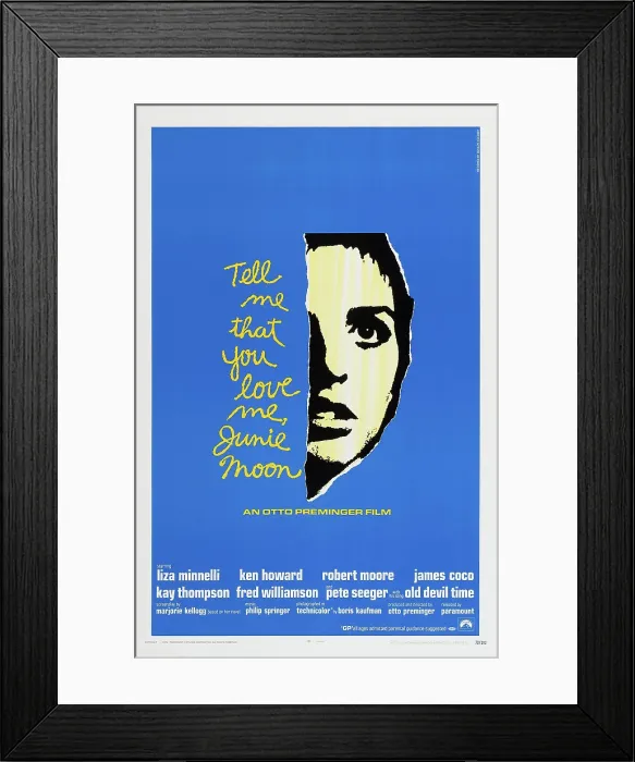 Framed Print : TELL ME THAT YOU LOVE ME, JUNIE MOON, Liza Minnelli on poster art, 1970 Framed Print : TELL ME THAT YOU LOVE ME, JUNIE MOON, Liza Minnelli on poster art, 1970