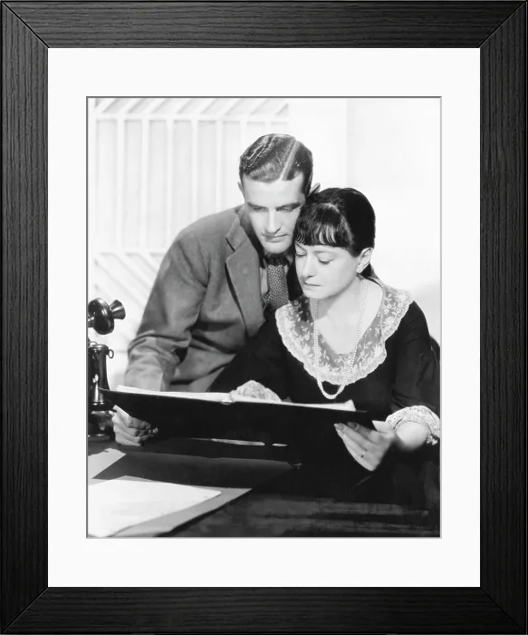 Framed Print : Alan Campbell and his wife Dorothy Parker in Hollywood, California, c. 1936.. Courtesy: CSU Archives  /  Everett Collection