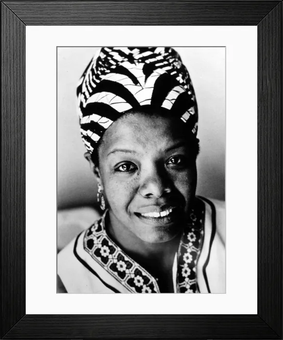 Framed Print : MAYA ANGELOU, circa 1976. Courtesy: CSU Archives  /  Everett Collection