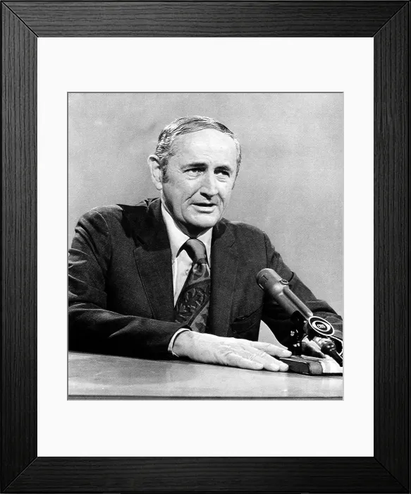 Framed Print : Common Cause chairman John W. Gardner being interviewed on FACE THE NATION, May 20, 1973. Courtesy: CSU Archives / Everett Collection Framed Print : Common Cause chairman John W. Gardner being interviewed on FACE THE NATION, May 20, 1973. Courtesy: CSU Archives / Everett Collection