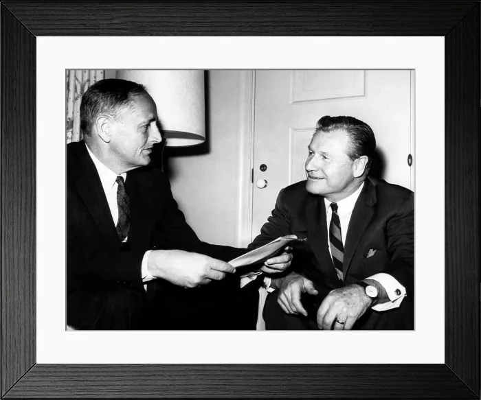 Framed Print : Common Cause chairman John W. Gardner and Nelson Rockefeller, December 1965. Courtesy: CSU Archives / Everett Collection Framed Print : Common Cause chairman John W. Gardner and Nelson Rockefeller, December 1965. Courtesy: CSU Archives / Everett Collection