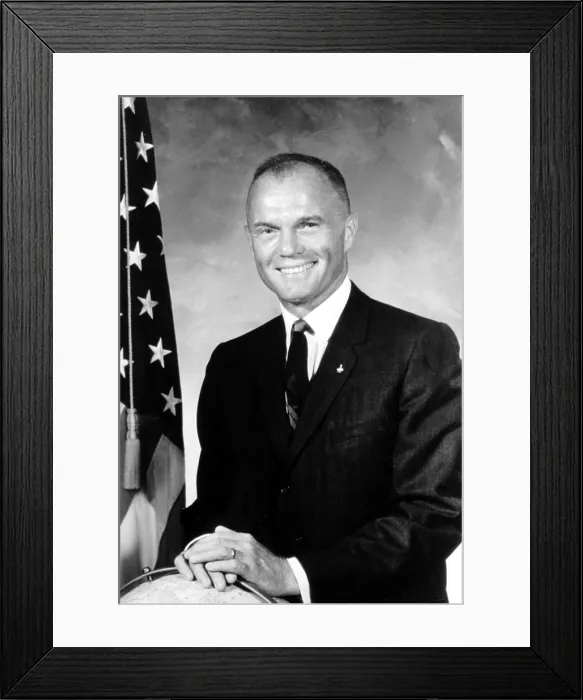 Framed Print : John Glenn, 1966. First American to orbit Earth, 2 / 20 / 62. Courtesy: CSU Archives / Everett Collection Framed Print : John Glenn, 1966. First American to orbit Earth, 2 / 20 / 62. Courtesy: CSU Archives / Everett Collection