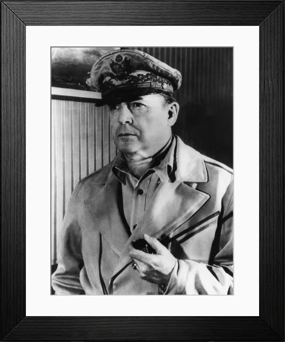 Framed Print : General Douglas MacArthur, (1880-1964), military governor of Japan, 1948. Courtesy: CSU Archives  /  Everett Collection