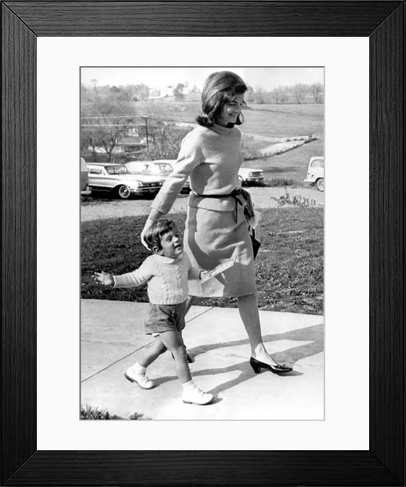Framed Print : Jacqueline Kennedy, John F. Kennedy Jr. 10 / 27 / 63. Courtesy: CSU Archives  /  Everett Collection
