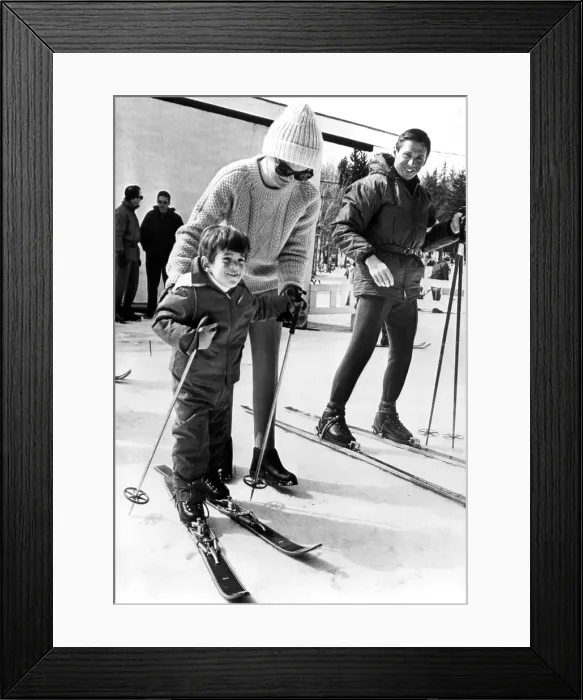 Framed Print : Jacqueline Kennedy and John F. Kennedy Jr. 3 / 28 / 64, skiing. Courtesy: CSU Archives / Everett Collection Framed Print : Jacqueline Kennedy and John F. Kennedy Jr. 3 / 28 / 64, skiing. Courtesy: CSU Archives / Everett Collection
