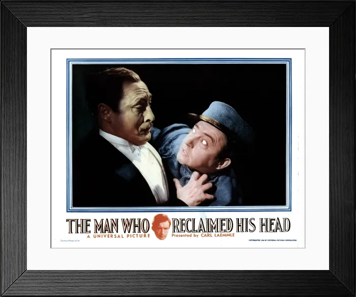 Framed Print : THE MAN WHO RECLAIMED HIS HEAD, from left, Lionel Atwill, Claude Rains, 1934 Framed Print : THE MAN WHO RECLAIMED HIS HEAD, from left, Lionel Atwill, Claude Rains, 1934
