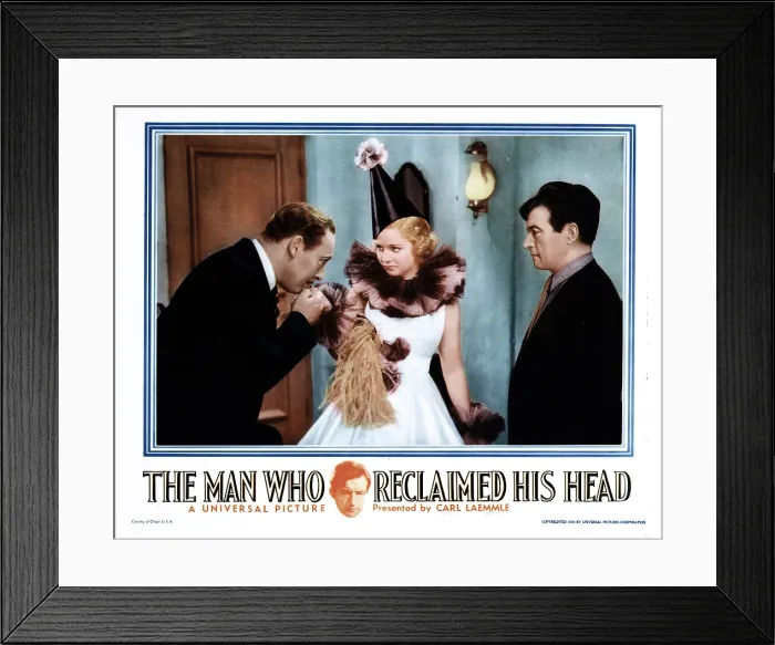 Framed Print : THE MAN WHO RECLAIMED HIS HEAD, from left, Lionel Atwill, Joan Bennett, Claude Rains, 1934 Framed Print : THE MAN WHO RECLAIMED HIS HEAD, from left, Lionel Atwill, Joan Bennett, Claude Rains, 1934