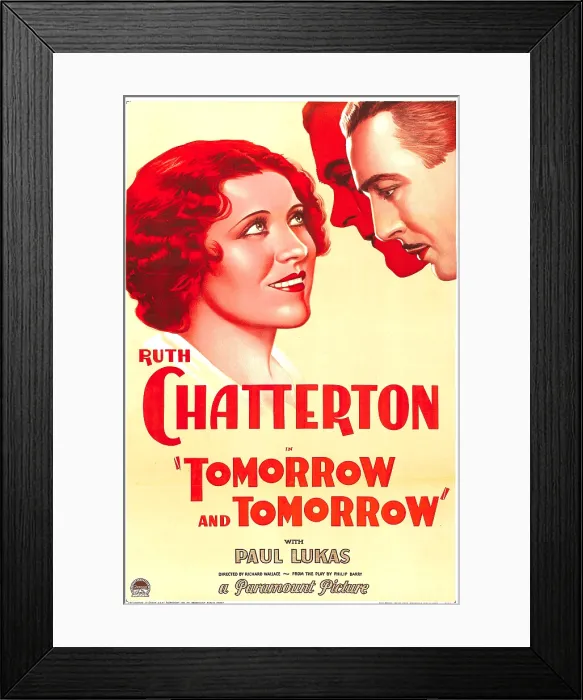Framed Print : TOMORROW AND TOMORROW, from left: Ruth Chatterton, Paul Lukas, 1932 Framed Print : TOMORROW AND TOMORROW, from left: Ruth Chatterton, Paul Lukas, 1932