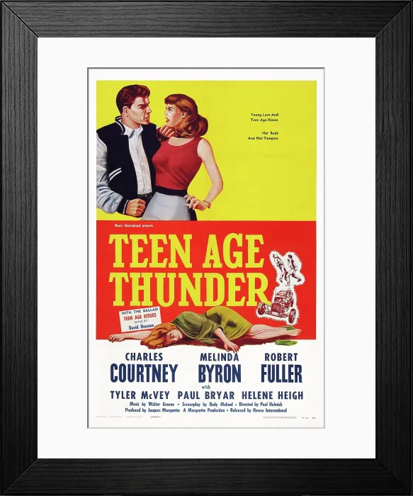 Framed Print : TEENAGE THUNDER, US poster, 1957 Framed Print : TEENAGE THUNDER, US poster, 1957