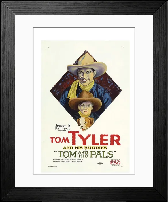 Framed Print : TOM AND HIS PALS, top to bottom: Tom Tyler, Frankie Darro, B eans the Dog, 1926 Framed Print : TOM AND HIS PALS, top to bottom: Tom Tyler, Frankie Darro, B eans the Dog, 1926