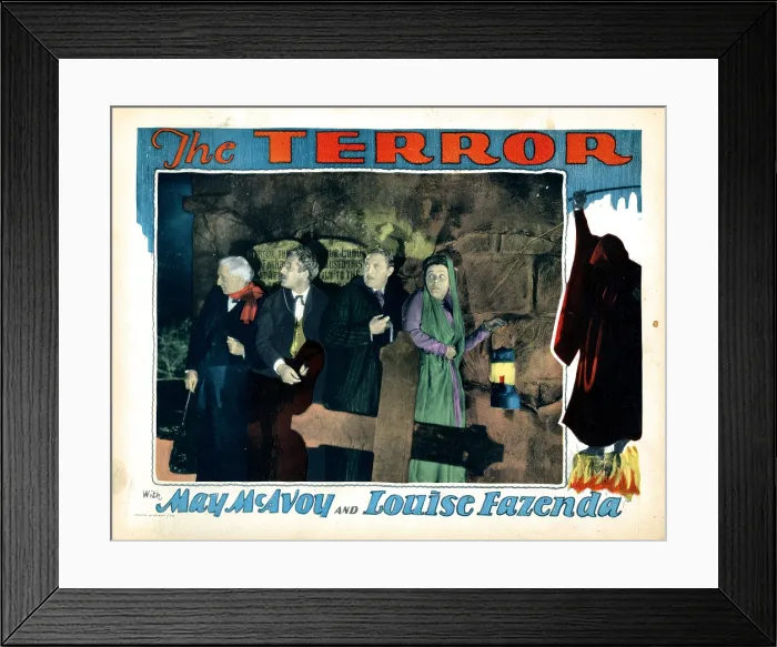 Framed Print : THE TERROR, from left, Alec B. Francis, Holmes Herbert, John Miljan, Louise Fazenda, 1928
