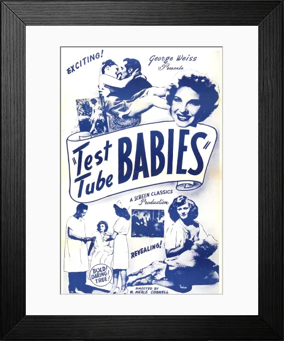 Framed Print : TEST TUBE BABIES, US poster, Dorothy Duke (top right), 1948 Framed Print : TEST TUBE BABIES, US poster, Dorothy Duke (top right), 1948