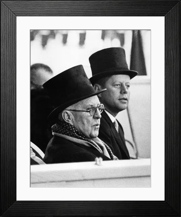 Framed Print : JOHN F. KENNEDY & his father, JOSEPH KENNEDY, just before JFK was sworn in at his Inauguration, January 20, 1961. CSU Archives / Everett Collection Framed Print : JOHN F. KENNEDY & his father, JOSEPH KENNEDY, just before JFK was sworn in at his Inauguration, January 20, 1961. CSU Archives / Everett Collection